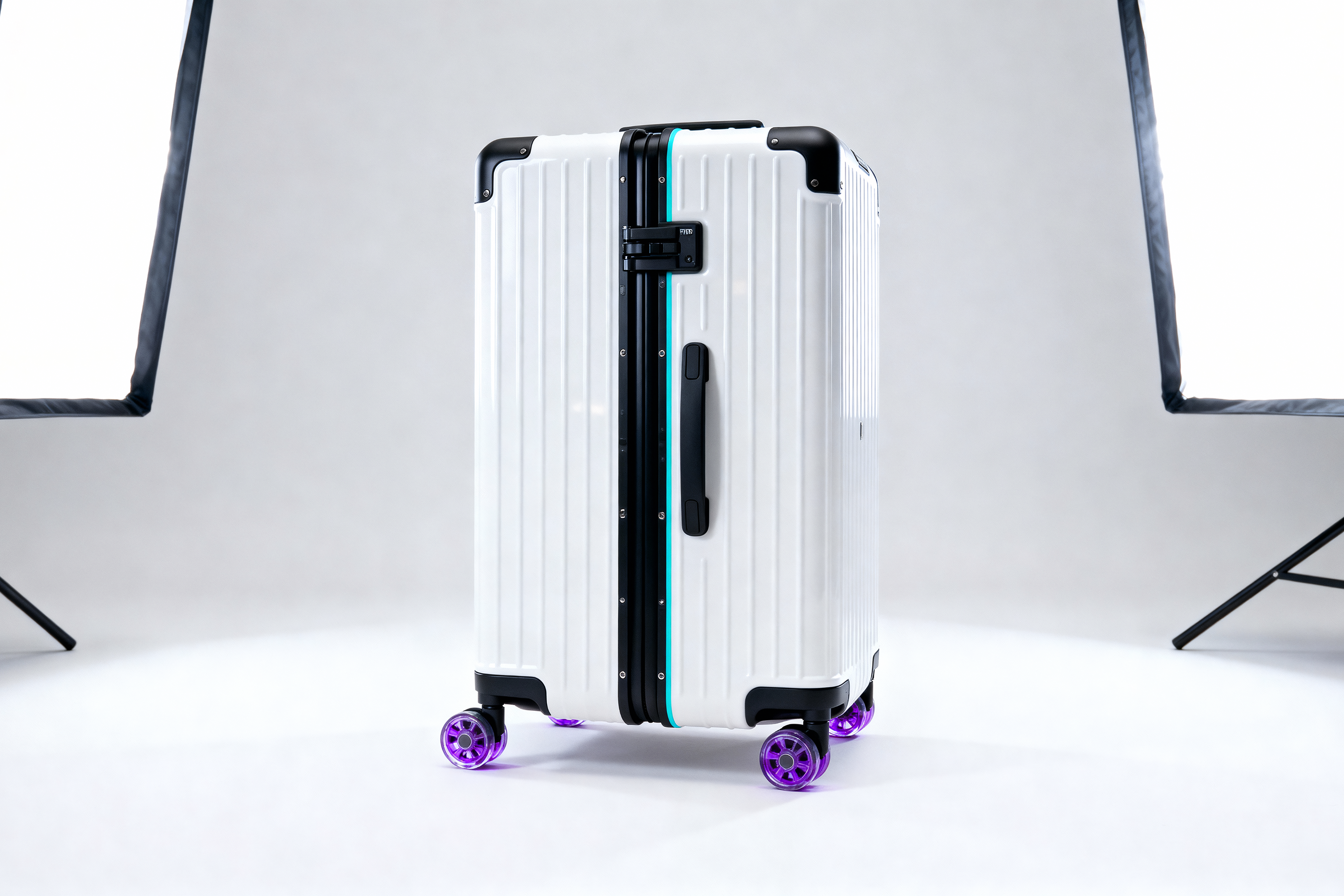 Mixed-media collage featuring a woman’s portrait layered with geometric shapes, a black-and-white building fragment, abstract lines, and a sunset landscape, arranged on a white sheet with plant shadows cast around the edges.